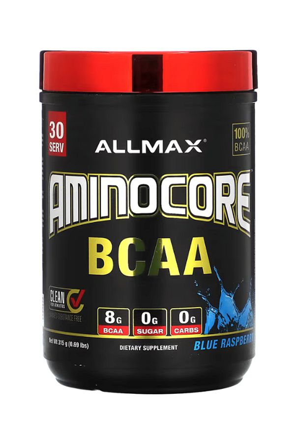 ALLMAX Nutrition-Allmax Aminocore Bcaa - Blue Raspberry Raspberry 315Gr, Usa Origin 1