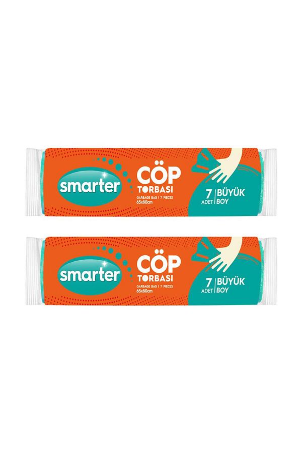 SMARTER-2 Pieces Large Size Garbage Bag 65x80cm (Garbage Bag) 1