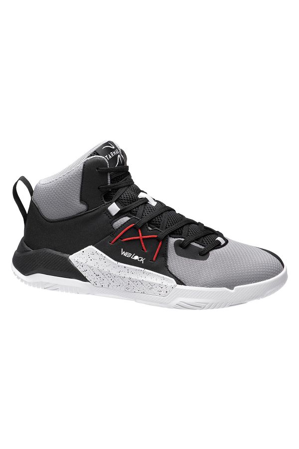 Decathlon Adult Basketball Shoes Grey Black Protect 120 Trendyol