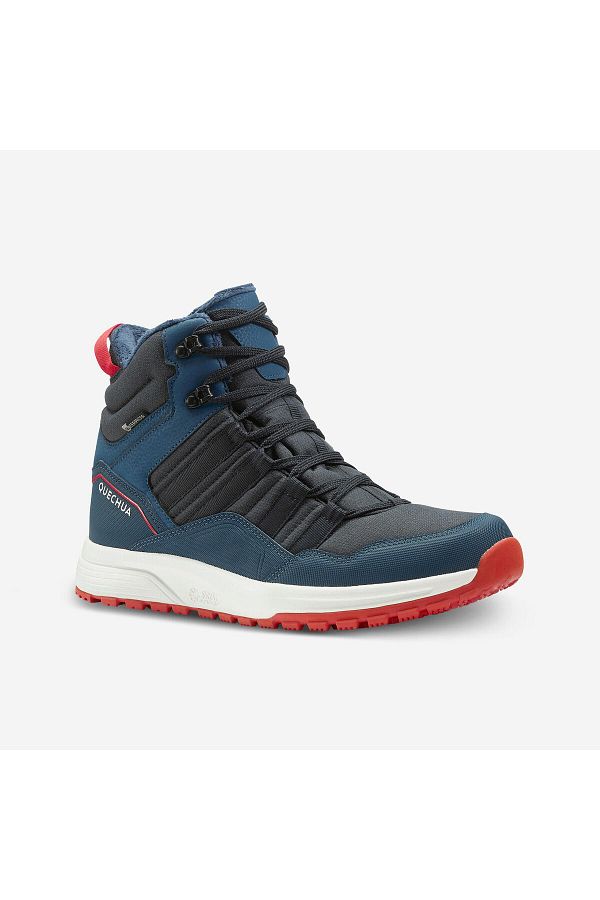 Decathlon Men s Waterproof Outdoor Snow Boots Blue Black Sh500 Mid Trendyol