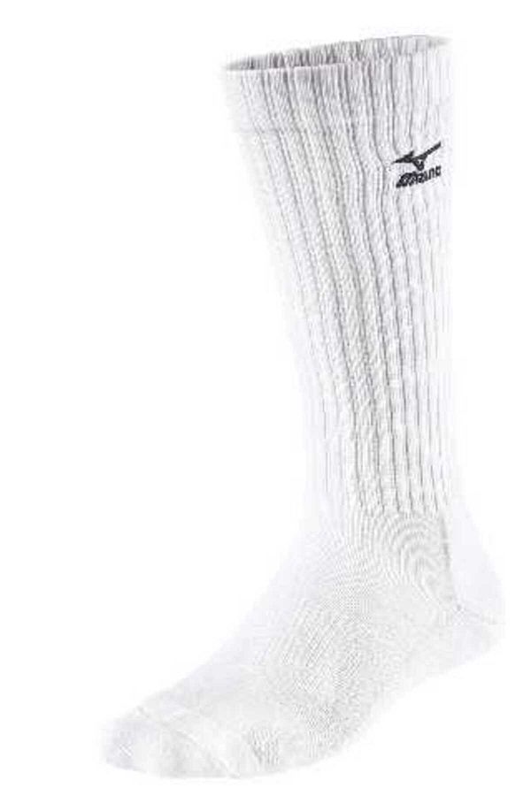MIZUNO-Șosete de volei lungi de volei unisex alb 1