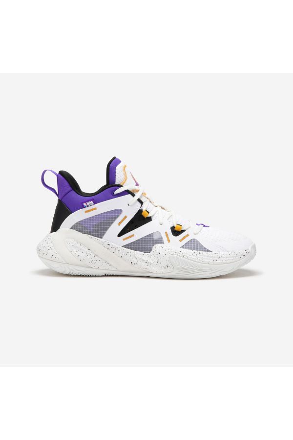 Decathlon Nba Los Angeles Lakers Adult Basketball Shoes White 900 Mid 3 Trendyol
