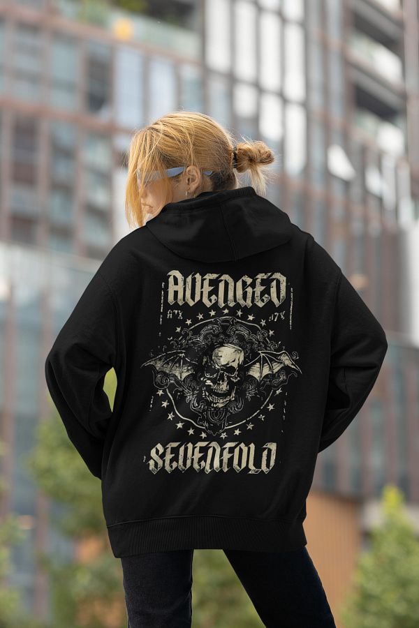 SEVBANO Avenged Sevenfold Printed Unisex Oversize Rock Metal Music Band Hoodie Trendyol