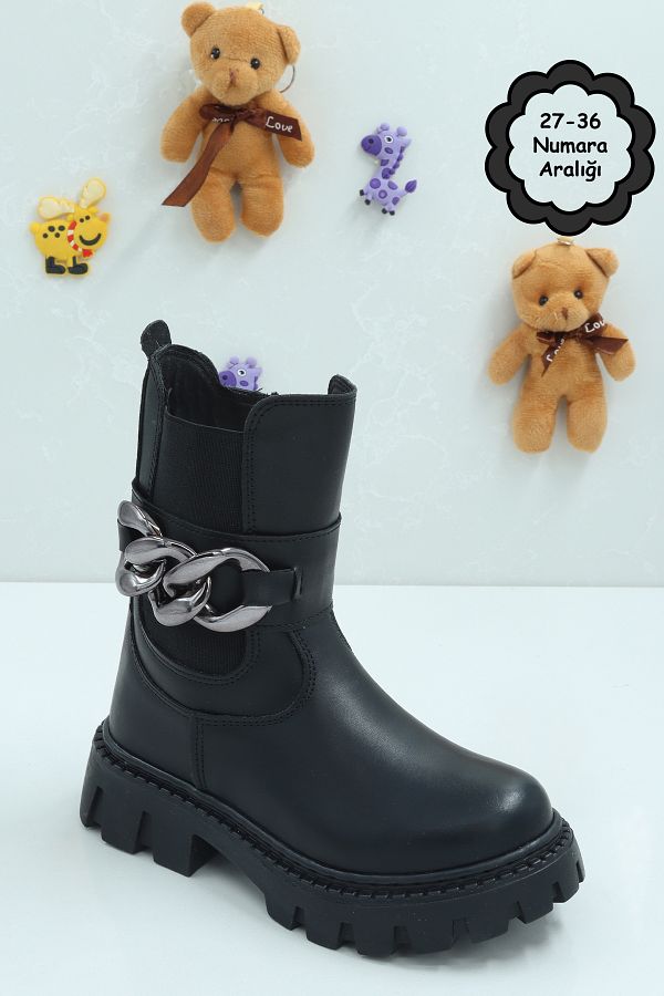 Moda Lime-Unisex Children's Winter Boots - Warm, Lined, Chunky Non-Slip and Comfortable Sole 1