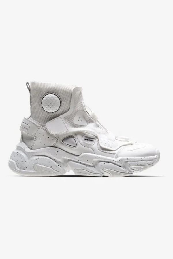 Lescon-Black Airfoam Scroll Sneakers 1