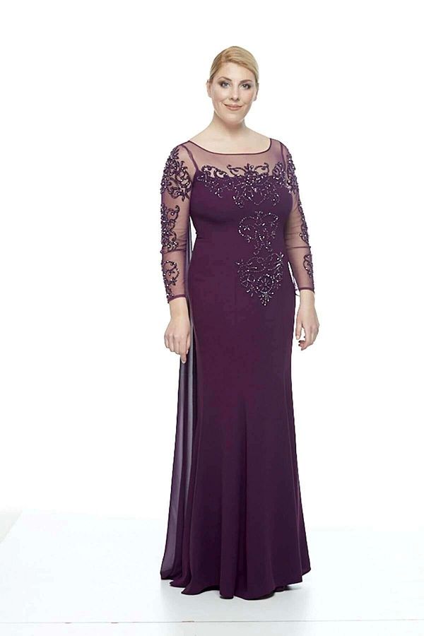 Long chiffon dress with train hotsell