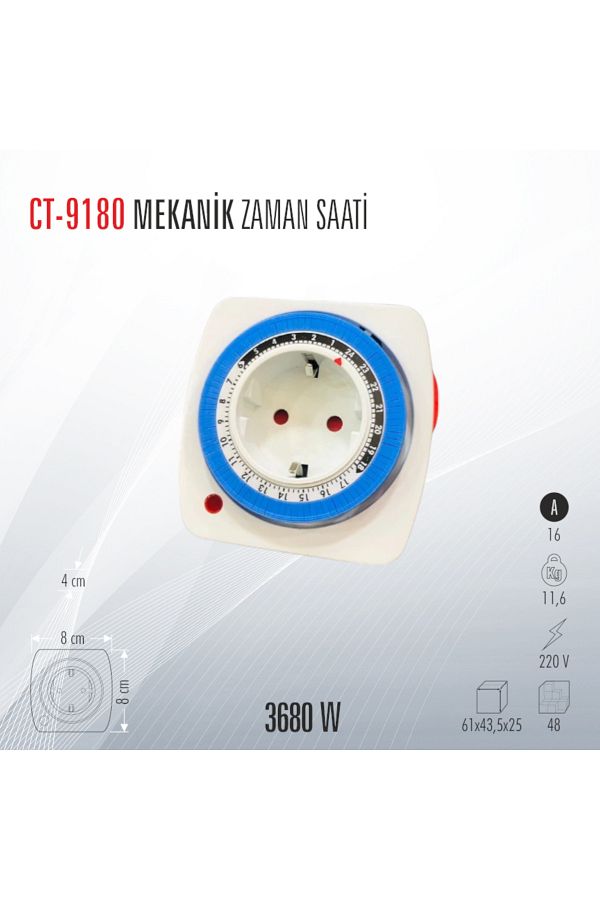 Cata-Ct-9180 Mechanical Time Watch Socket 1