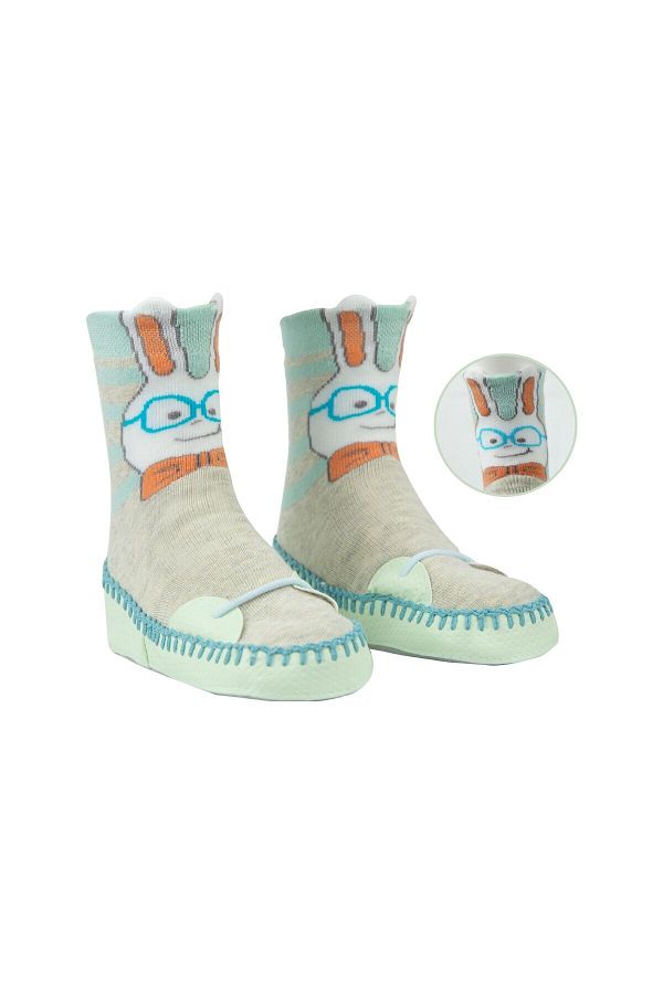 Bross-Tavşan Desenli Çocuk Slippers 1
