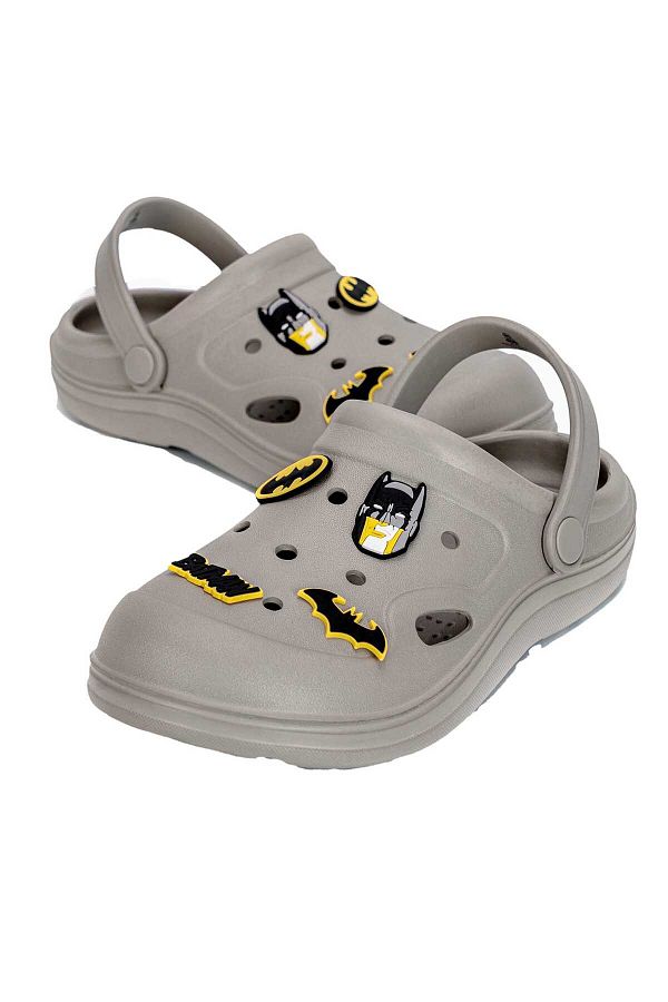 Warner Bros-Batman Non-Slip Kids Slides Black Clogs For Boys 1