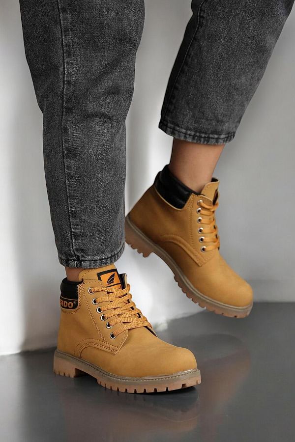 LANDSHOES Water Cold Proof Unisex Winter Boots Sole Sturdy Rubber Sole Boots Trendyol
