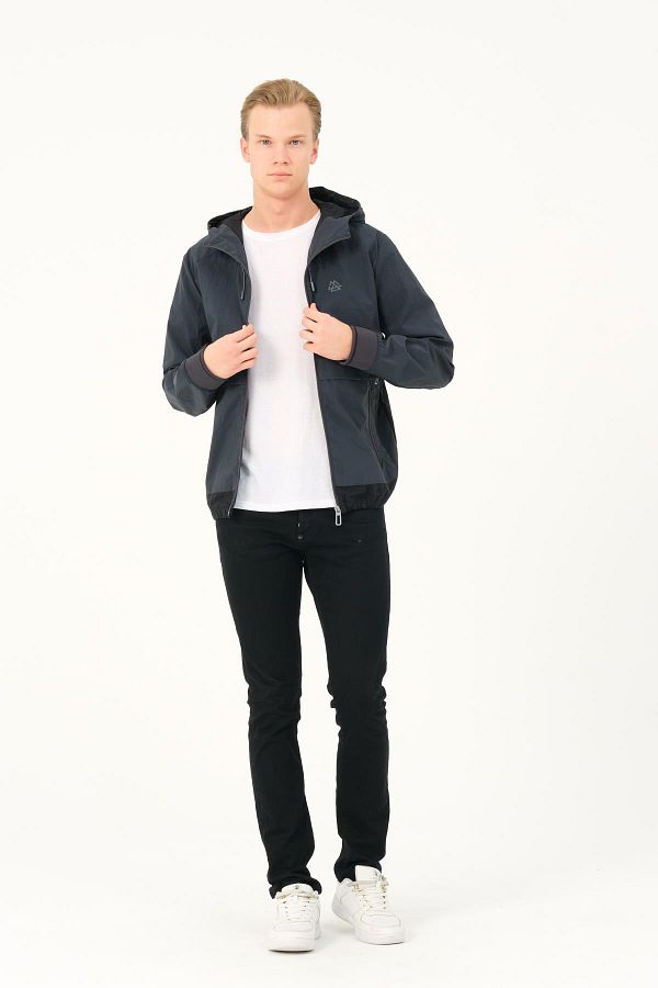 SHERPA Jacket Gray Super Slim Fit Trendyol