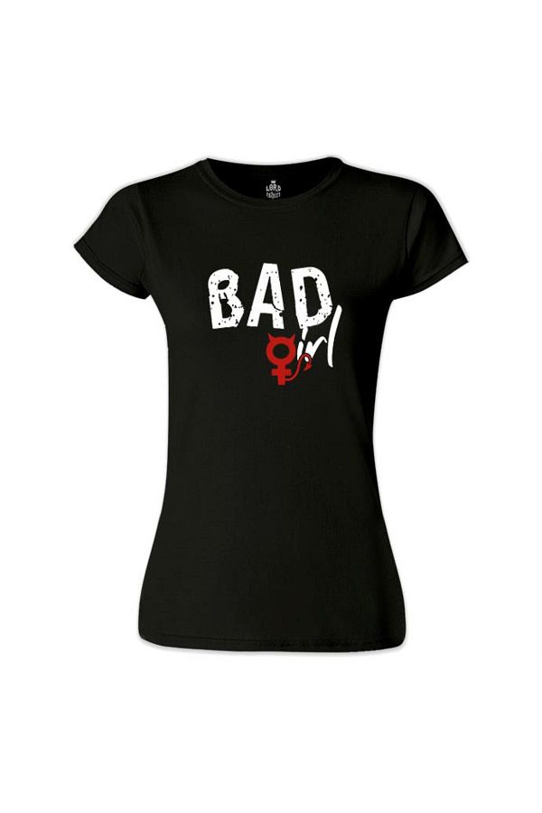 Lord T-Shirt-Bad Girl - Sin Black Women's T-Shirt 1