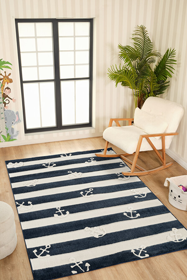 venucci home & living Quincey Bukleli Renkli Yumuşak Peluş Çocuk Odası Halı Bebek Odası Genç Odası Halısı