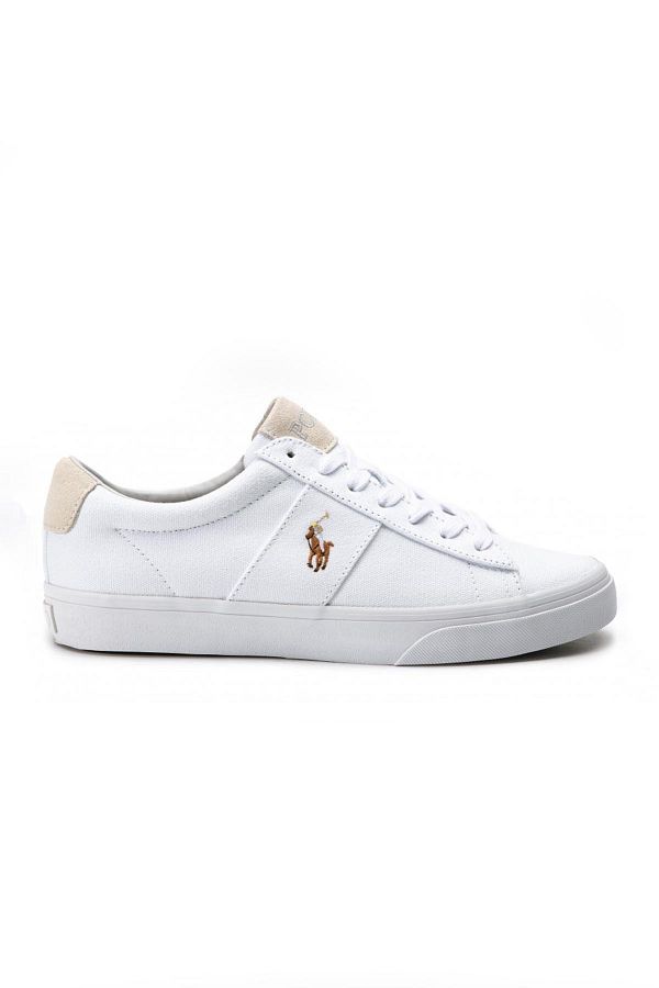 Ralph Lauren Sayer White Canvas Sneakers Trendyol