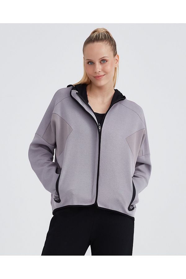 Skechers W 2Xi Lock Full Zip Hoodie Sweatshirt Women s Pink Zip up Tracksuit Top S232209 506 Trendyol