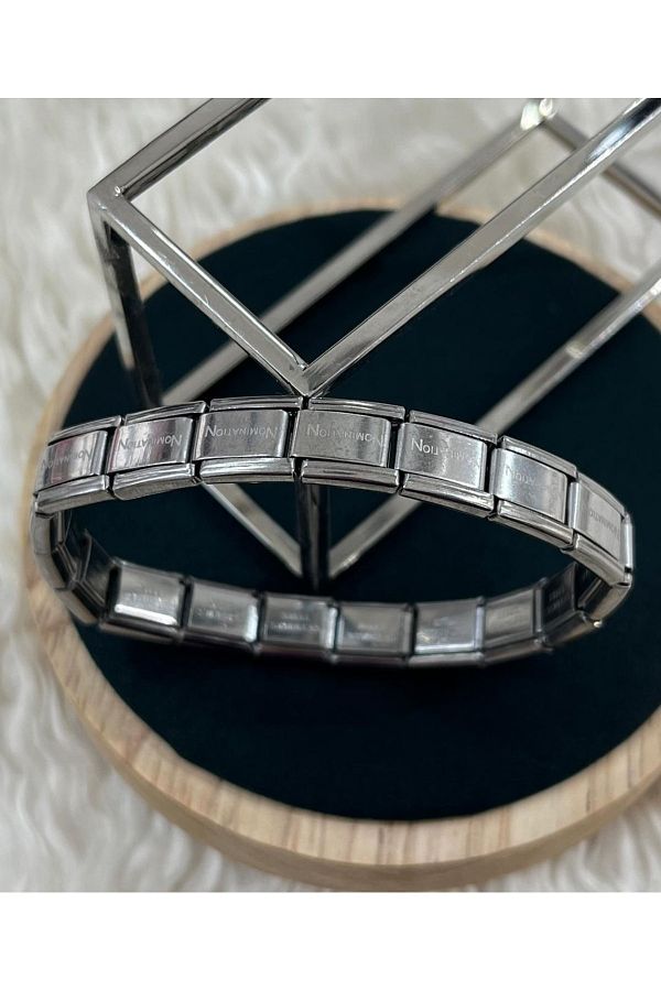 Silver nomination bracelet shop