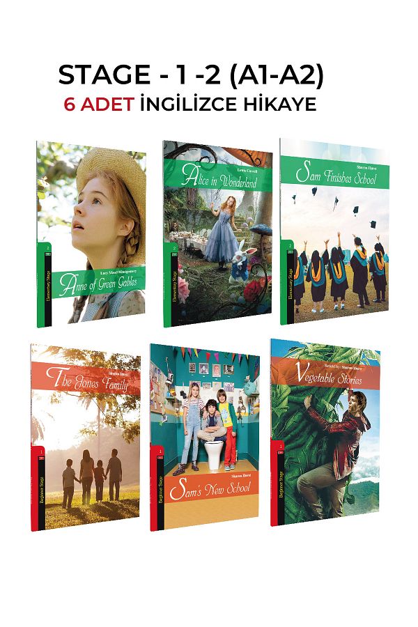 Kapadokya Yayınları-English Story A1-A2 Level (Stage1-2) A1 Level 3 Books A2 Level 3 Books Total 6 Books 1