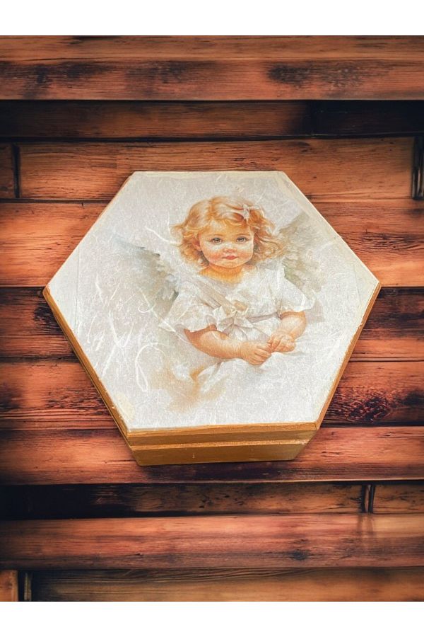 Lion-Handmade Design Multi-Purpose Hexagonal Box 1