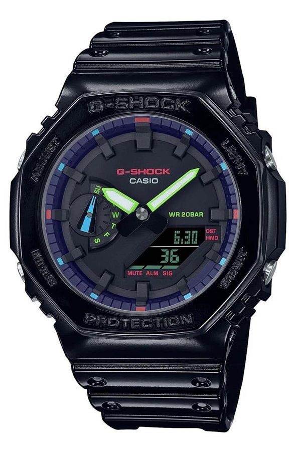 Casio-Ga-2100Rgb-1Adr G-Shock Men's Wristwatch 1