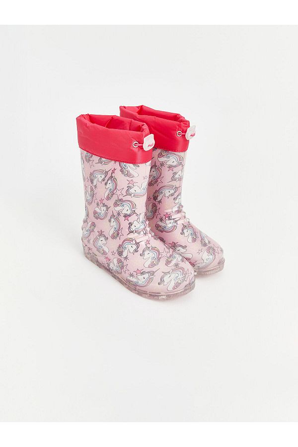 LC Waikiki-Lcwk Printed Girls' Rain Boots 1