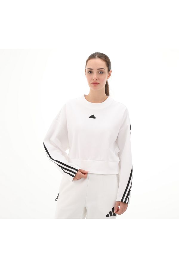 White adidas womens sweatshirt 2025