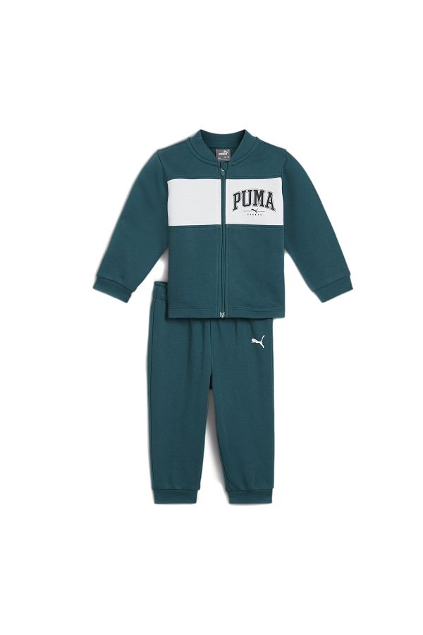 Puma Green Minicats Squad Jogger Baby Tracksuit Set 683332 22