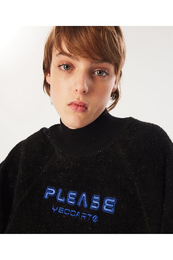 Twist Embroidered Slogan Sweatshirt Trendyol