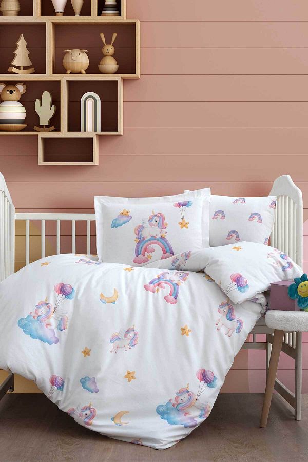 Kanz-Ranforce Baby Bedding Set - Unicorn 1
