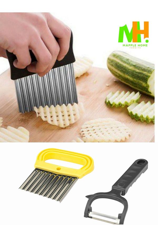 Mapple Home-Chips Chopper - Potato Shaper and Peeler Set 1