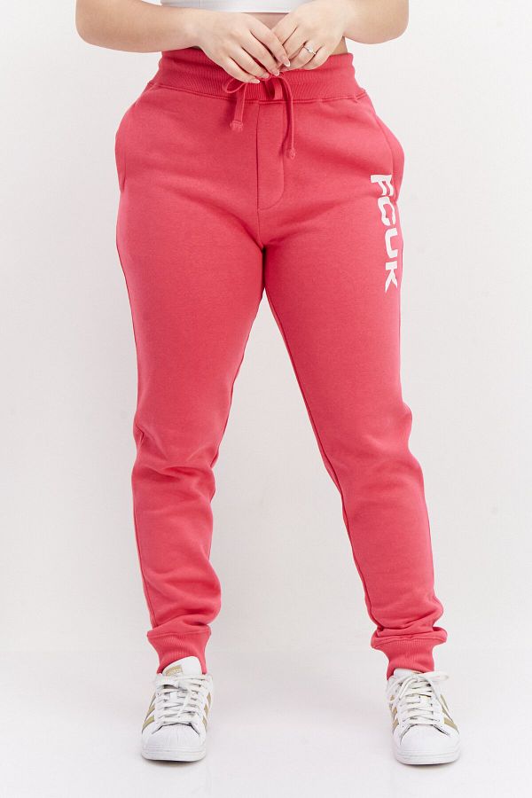 French Connection-Women Regular Fit Drawstring Brand Logo Jogger Pants, Pink 1