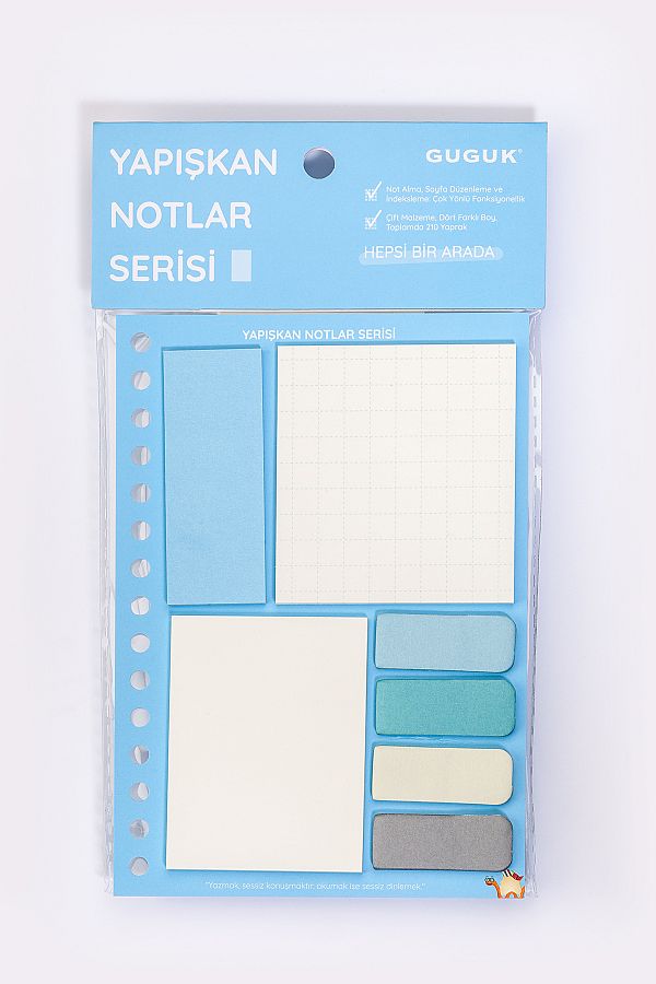 GUGUK-Blue Sticky Note Set • Post-It • Sticky Note 1