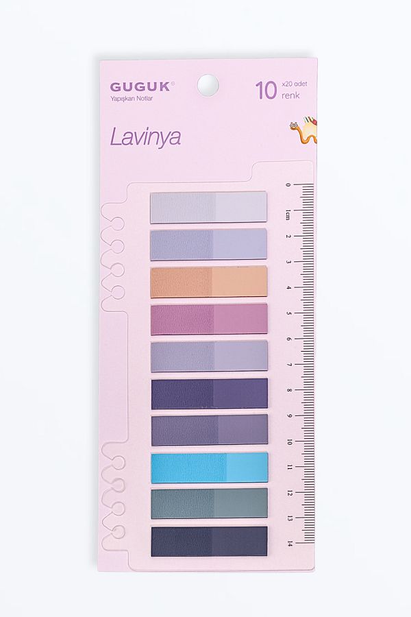 GUGUK-Lavinya 10-Color Transparent Pet Index - Post-It Sticky Note 1