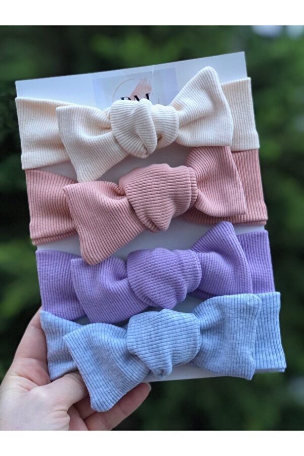 Peri Masalı Kız Bebek/çocuk 4'lü Toka/ Bandana Set