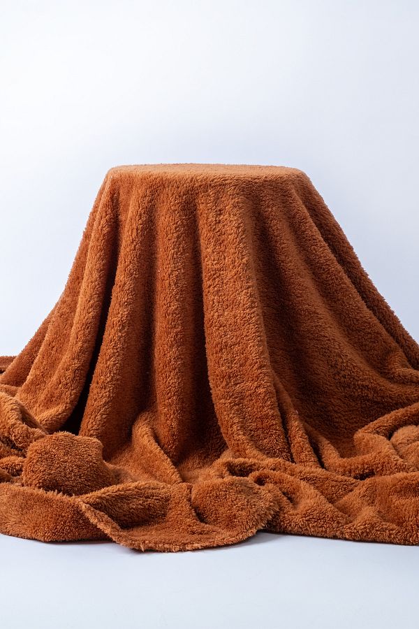 Gleamy-Welsoft Gray Plush Fabric - 1.5 Meter Tall, 1.80 cm Width, Double Sided Comfort 1