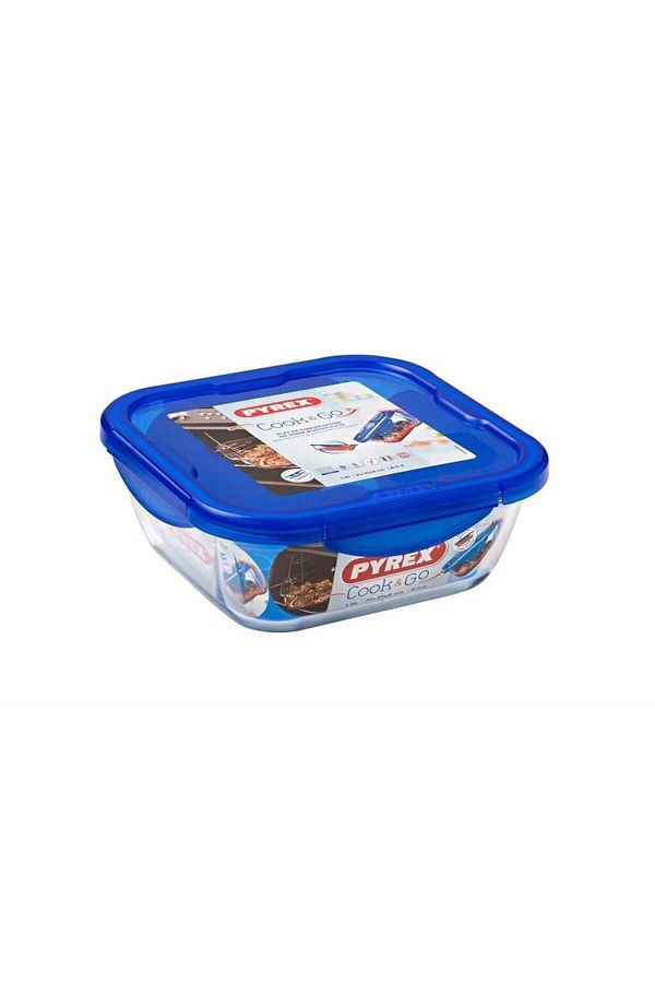 Pyrex-Square Storage Container with Lid 1.9 L 1