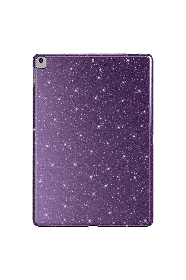 GNG HOME-iPad Pro 10.5 (7Th Generation) Silvery Shiny Look Zore Tablet Cotton Case - Deep Purple 1