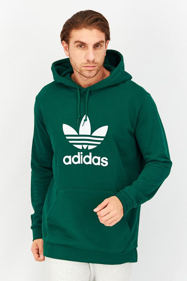 adidas Men Sportswear Fit Long Sleeves Outdoor Sweatshirt Green White Trendyol
