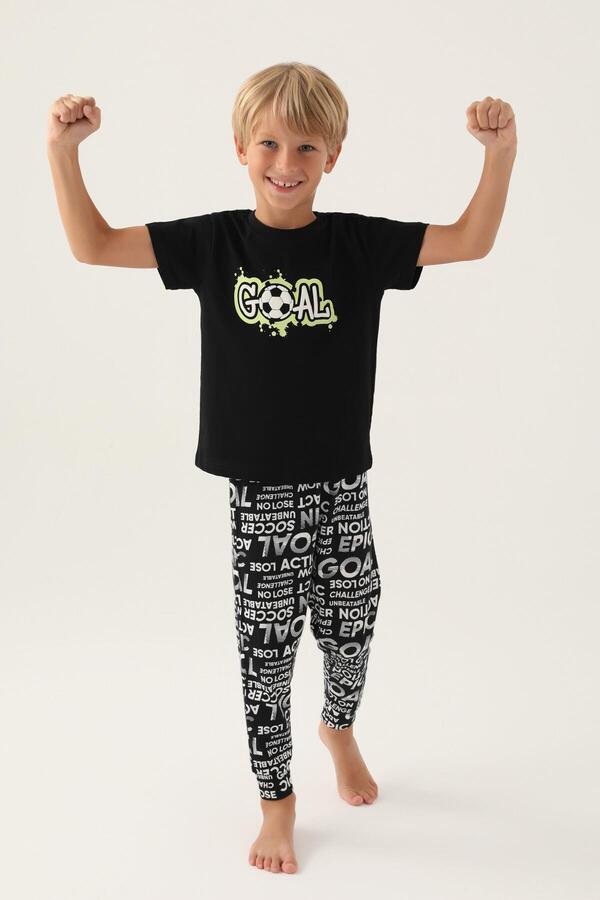 PJS-Roly Poly 3344 Goal Boy's Pajama Set 1
