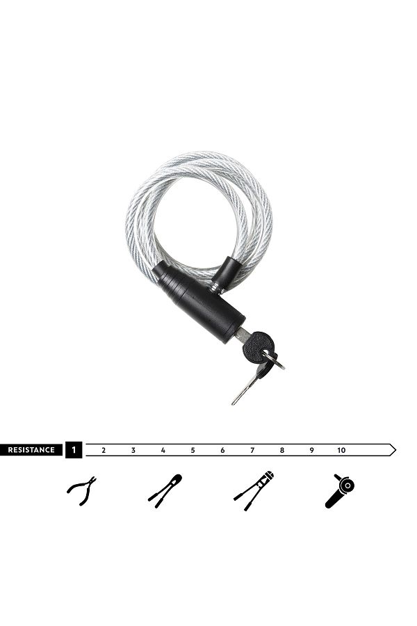 Decathlon Gray Bicycle Lock With 100 Anatars Trendyol