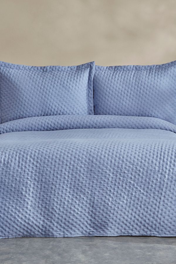Karaca Home-Breeze Soft Double Bedspread Indigo 1