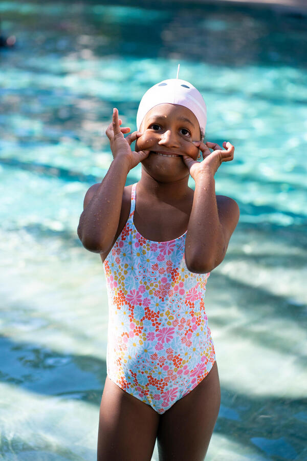 Decathlon Nabaiji Silicone Swimming Cap Pink/Purple Unicorn
