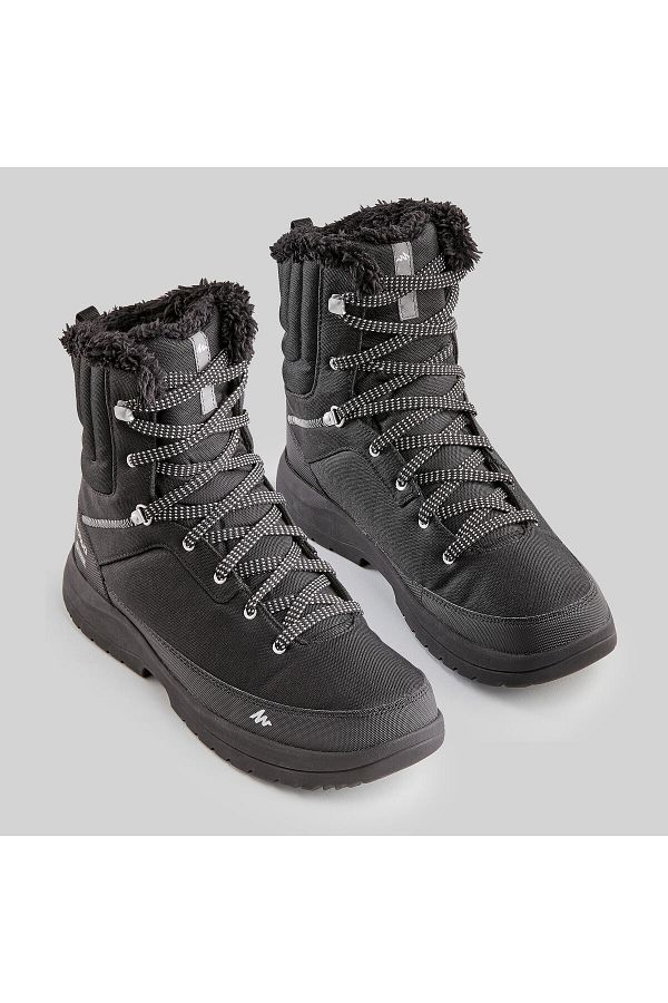 Decathlon Men s Black Waterproof Outdoor Snow Boots Sh100 High Trendyol