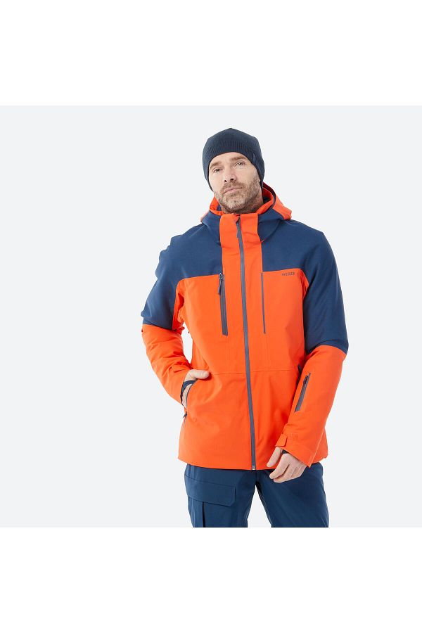 Decathlon 500 Sport Men s Ski Coat Orange Blue Trendyol