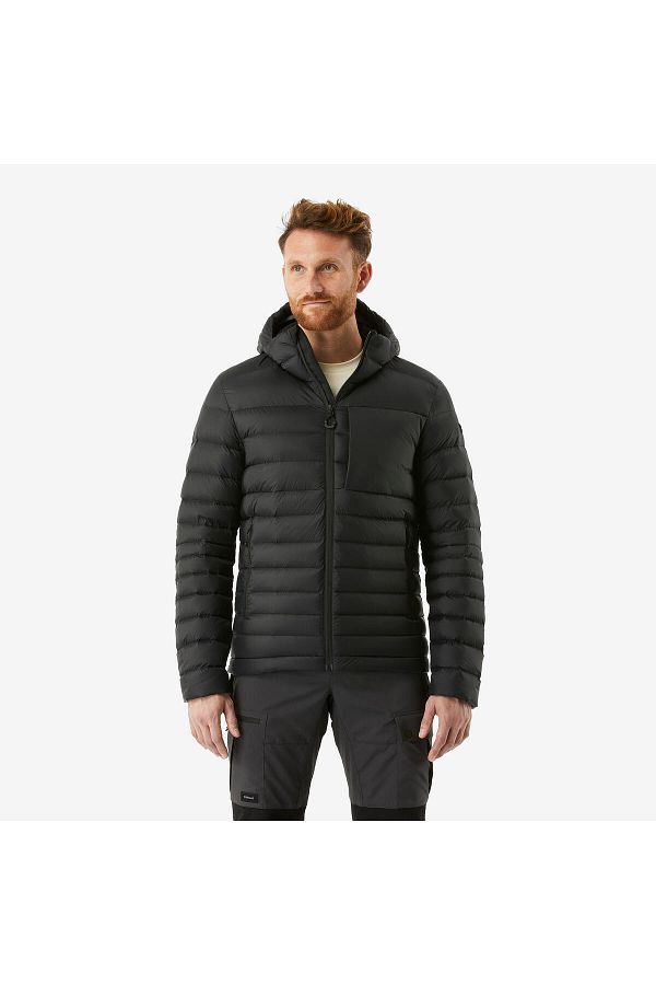 Decathlon Men s Blue down Jacket Hooded Feather Mt500 10 C Trendyol