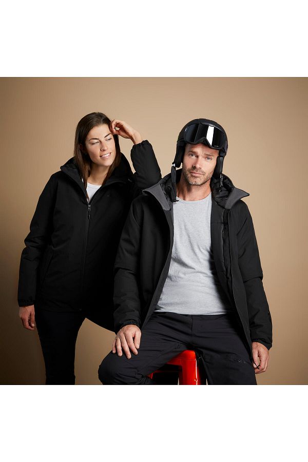 Decathlon Men s Ski Jacket Black 100 Trendyol