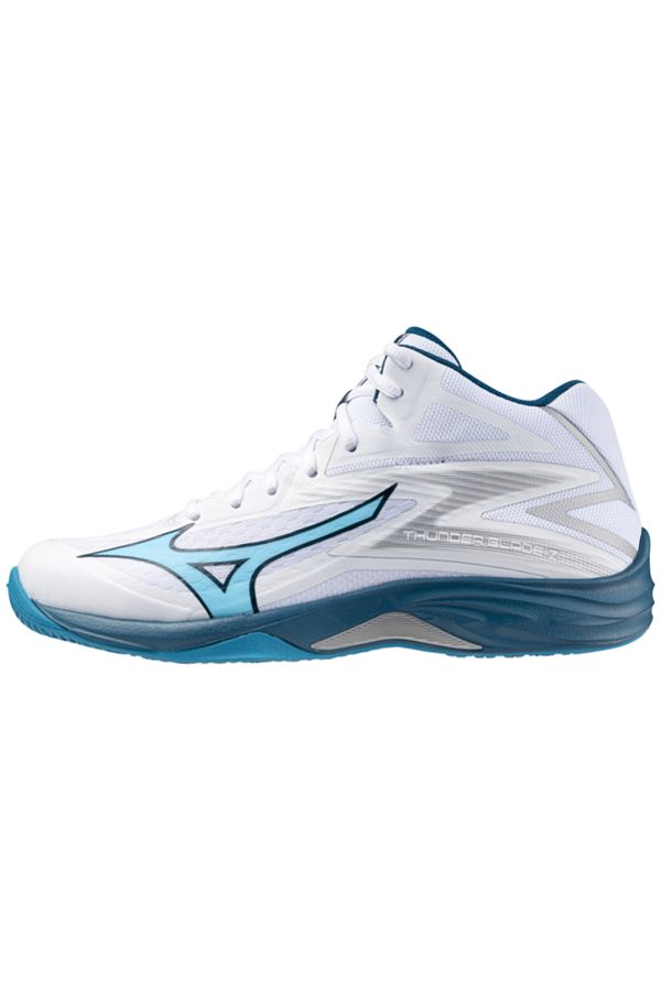 Mizuno Thunder Blade Z Mid Unisex Volleyball Shoes White Blue Trendyol