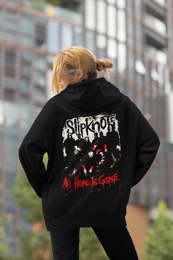 SEVBANO Slipknot All Hope Is Gone Printed Unisex Oversize Hoodie Trendyol