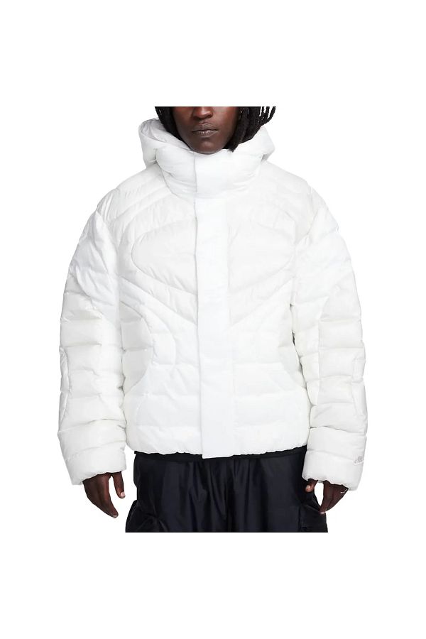 Nike Tech Pack Therma Fit Adv Men s Coat Waterproof Hooded Loose Fit White Fb7423 Trendyol