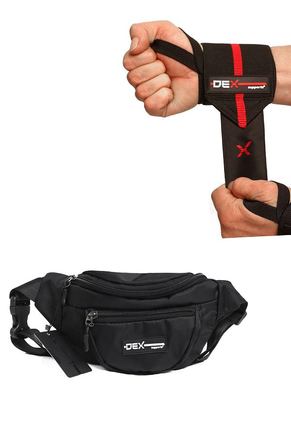 Dex Supports Fitness Sportsman Bracelet Wrist Wraps Elite Waist Shoulder Bag 2 Pack Trendyol