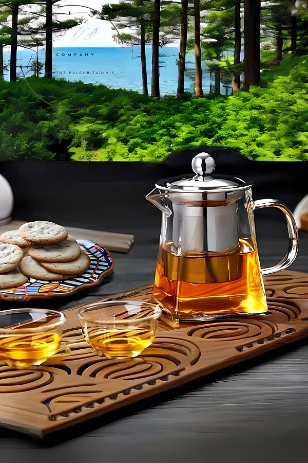 FORSEİ LUCA-750ml Heat Resistant Borosilicate Glass Teapot - Tea Infuser with Single Layer Strainer 1